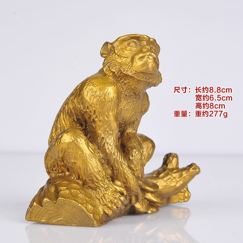 純銅十二生肖擺件全套本命年擺件家居銅鼠裝飾品工藝品-細節圖5