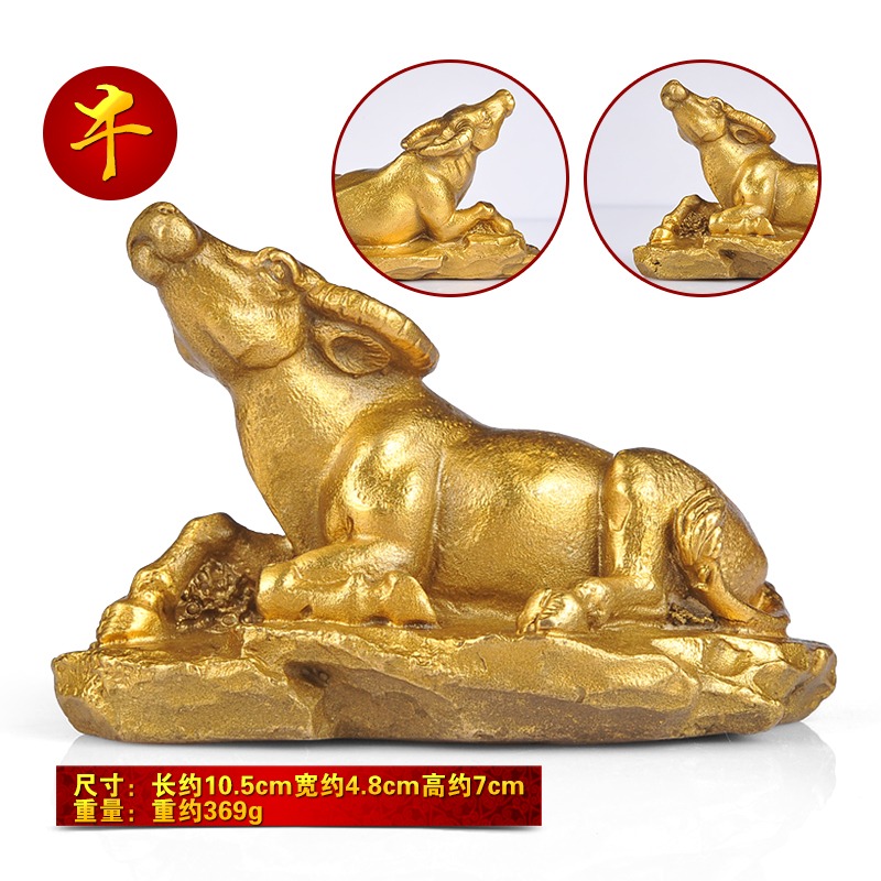 純銅十二生肖擺件全套本命年擺件家居銅鼠裝飾品工藝品-細節圖10