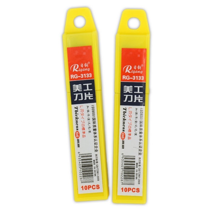 日鋼3133美工刀片大號18mm加厚0.6壁紙裁紙刀片美縫刀片開箱器-細節圖10