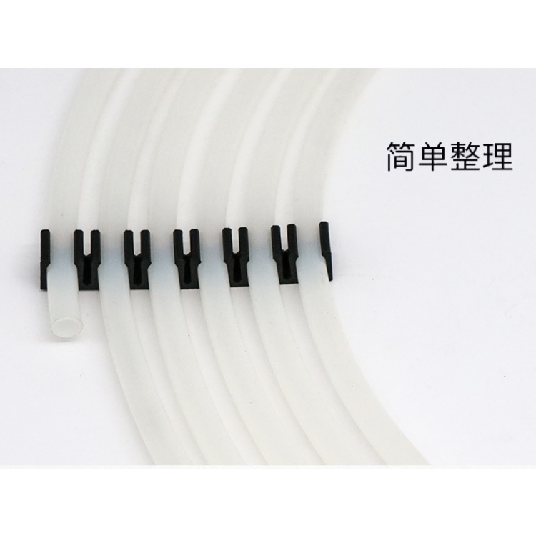 U型卡扣68101216MMPU氣管夾PVC多管卡座管座尼龍固定排槽卡子夾-細節圖8