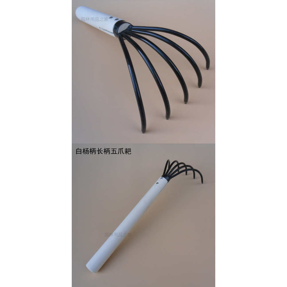 五齒耙子五爪耙樹葉垃圾收集用長沙灘挖海鮮耙農具貝殼耙園藝用品-細節圖9