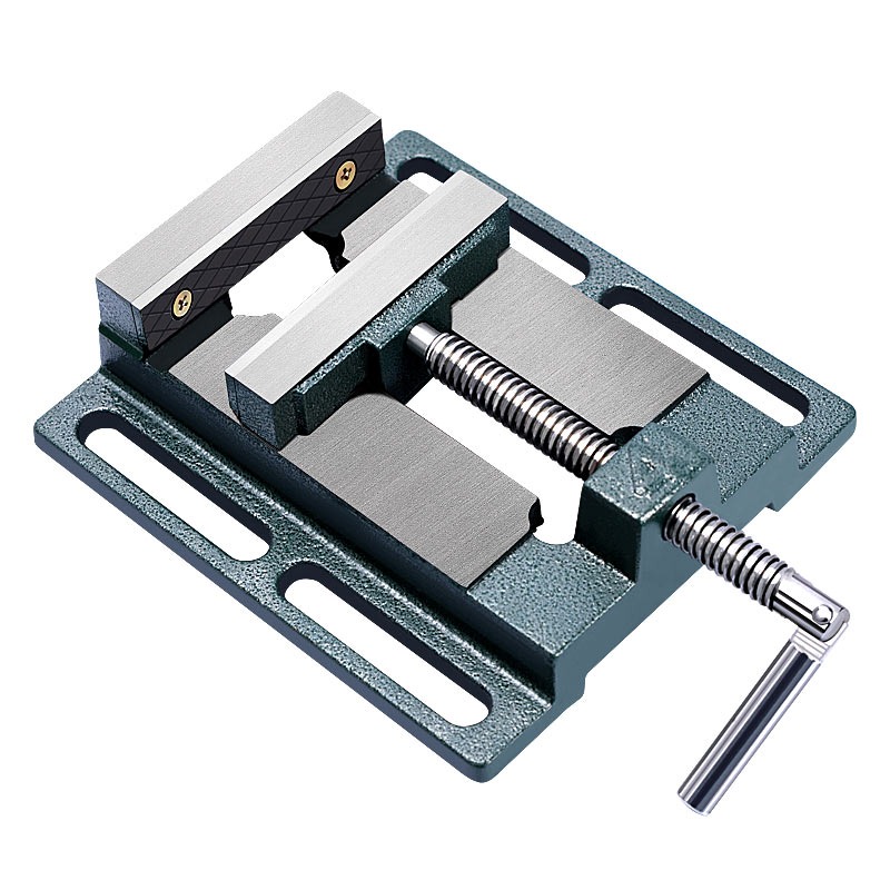 美式平口鉗小型臺鉗固定臺虎鉗臺鉆精密鉆牀夾具3寸夾臺家用工作-細節圖5