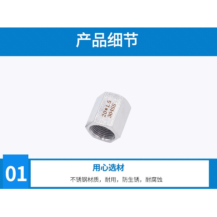 壓力表304不銹鋼轉換接頭補芯M14M20*1.5轉2分4分6分內外螺紋對絲-細節圖9