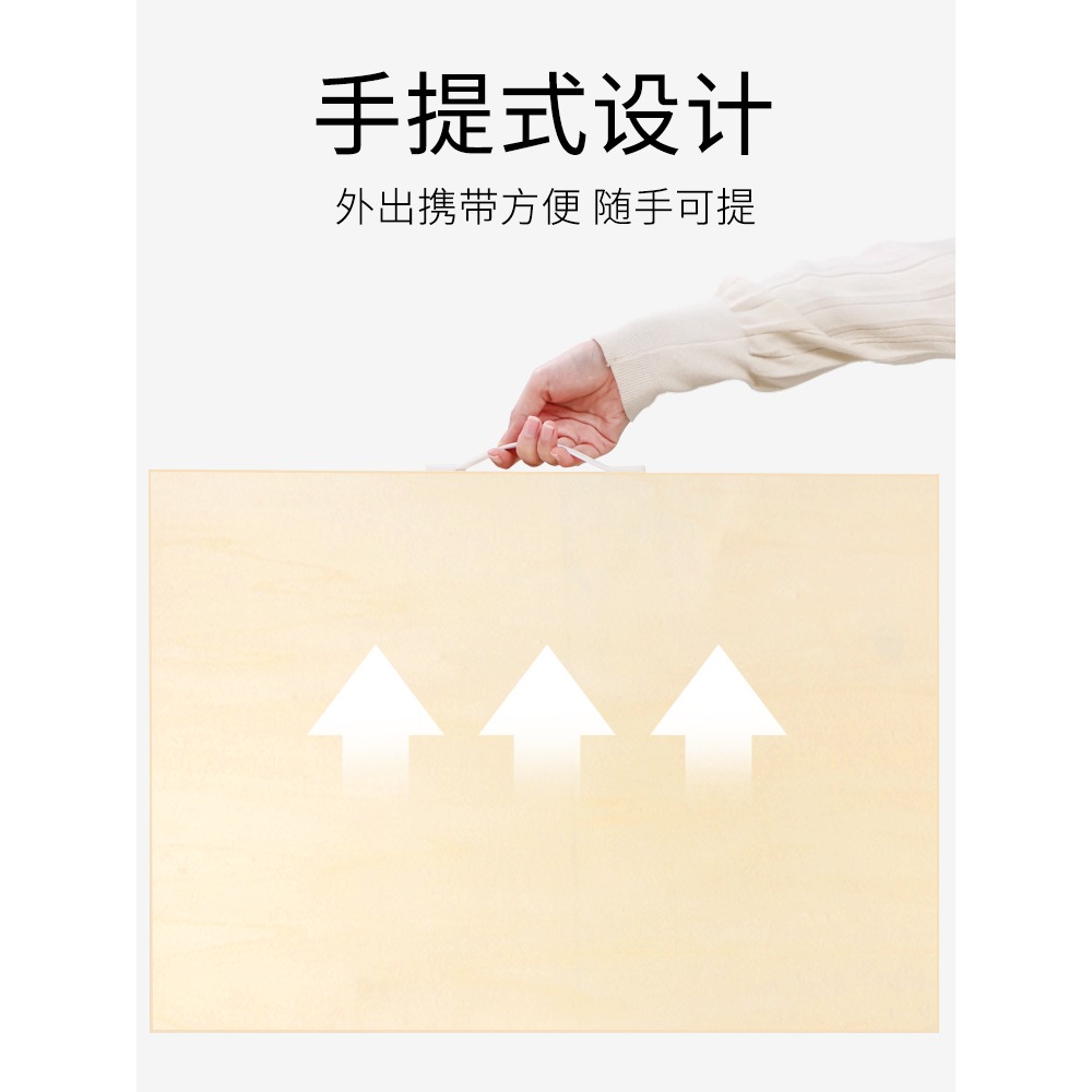 畫板美術生專用8k4k實木木質素描板畫架支架式套裝全套木製四開成人學生寫生美術速寫板初學者兒童工具繪圖板-細節圖5