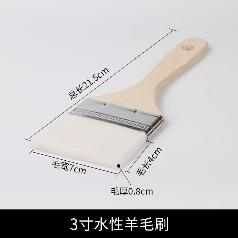 羊毛刷油漆刷不掉毛乳膠漆塗料刷子排刷軟毛烘焙清潔毛刷燒烤油刷-細節圖9
