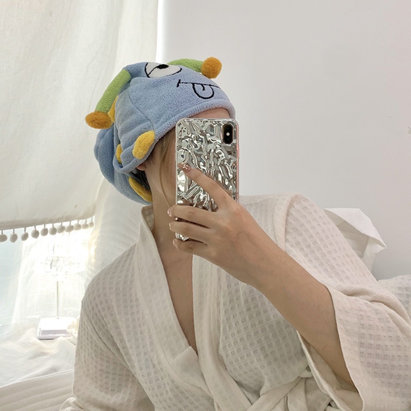 可愛洗頭幹發帽超強吸水速乾女新款浴帽擦頭幹發巾毛巾包頭巾-細節圖4