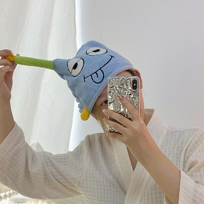 可愛洗頭幹發帽超強吸水速乾女新款浴帽擦頭幹發巾毛巾包頭巾-細節圖5
