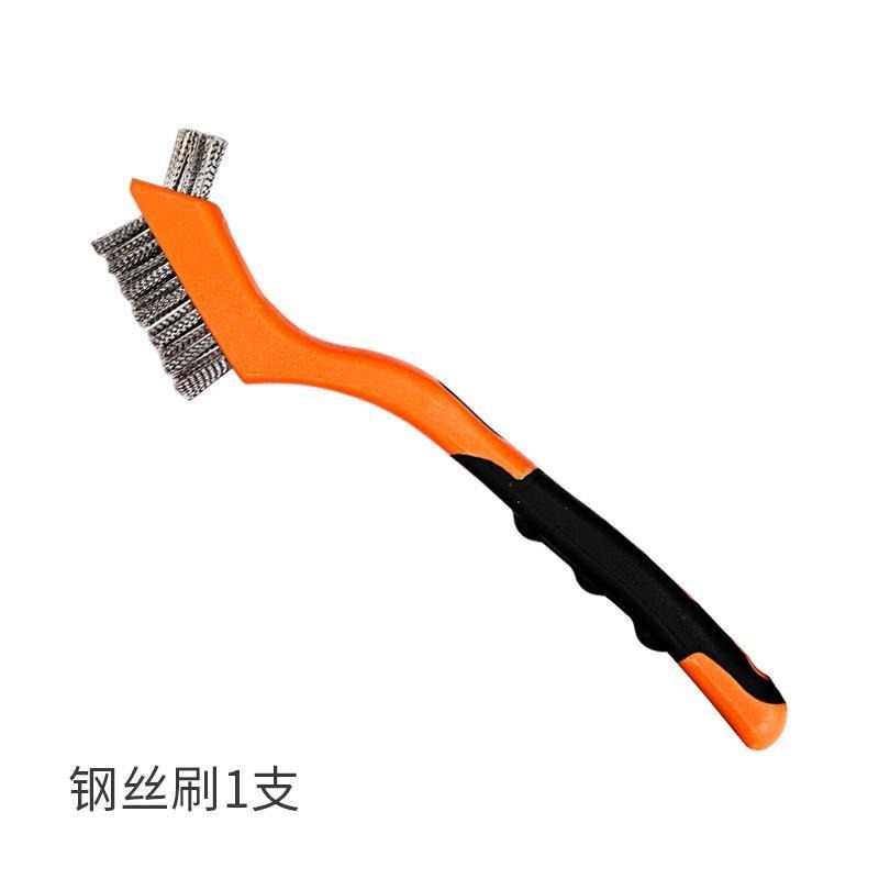 銅絲鋼絲刷鋼銅鐵硬毛刷文玩金剛核桃縫隙清潔家用廚房長柄小刷-細節圖6