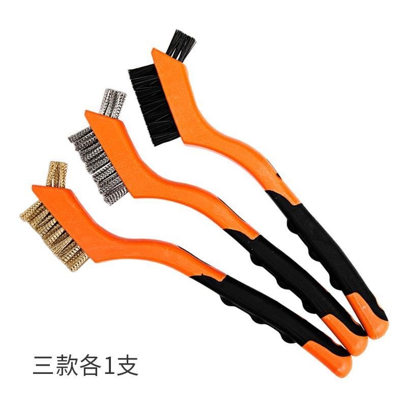 銅絲鋼絲刷鋼銅鐵硬毛刷文玩金剛核桃縫隙清潔家用廚房長柄小刷-細節圖9