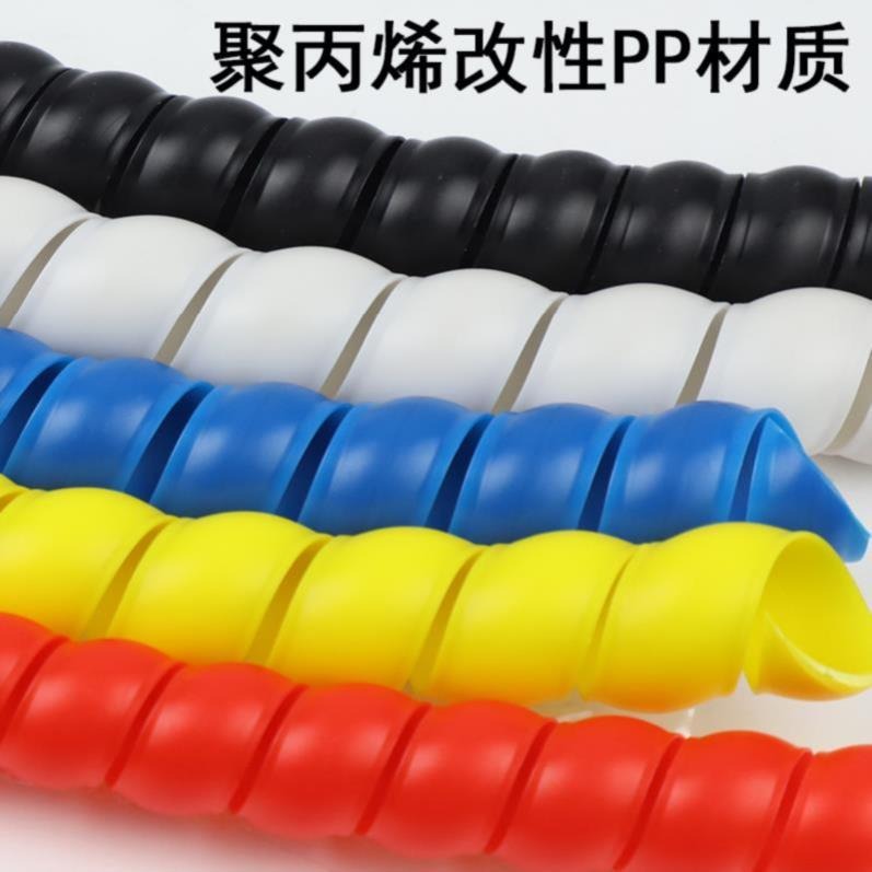 加粗工業多功能電線纏繞管包線管保護套電腦高壓輕質開口式軟管-細節圖2