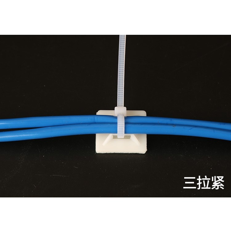 理線器墻面貼電線固定器免釘墻無痕網線固線線卡子卡扣扎帶固定座-細節圖10