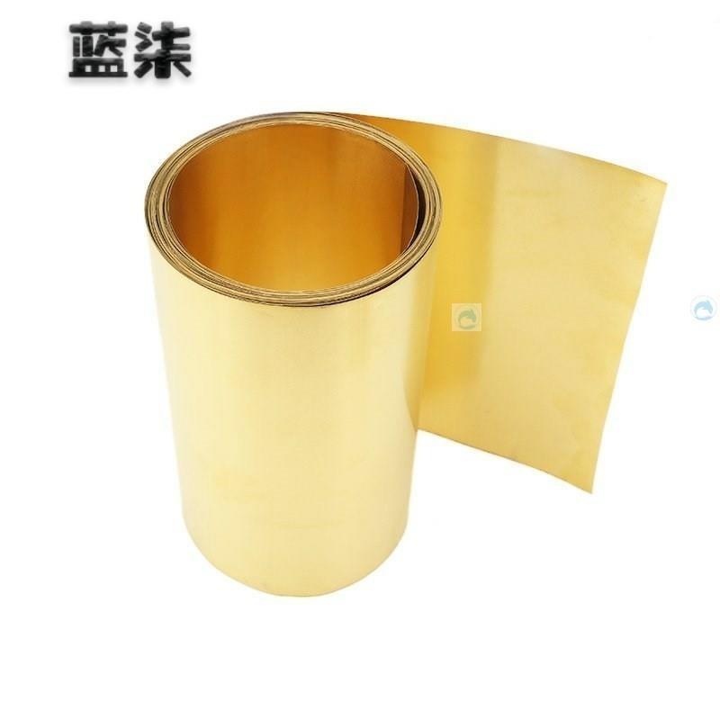 薄diy材料手工銅制0.5銅片長方形切黃銅板1mm接線銅銅帶導熱片-細節圖3
