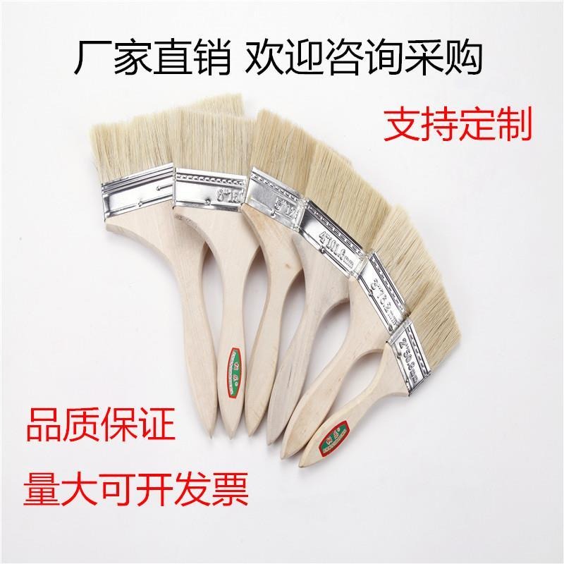 加厚油漆刷不掉毛耐高溫棕毛刷子硬毛刷長毛軟毛滾筒刷清潔工業用-細節圖2