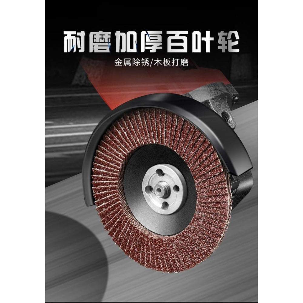 百葉片拋光輪角磨機砂布百葉輪磨光機不銹鋼木工木頭打磨頭砂輪片-細節圖6
