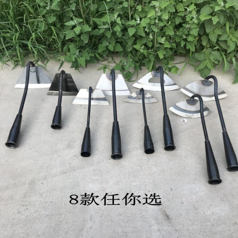 鋤草根鋤頭家用除草種菜挖地多功能空心老式鍛打農用工具鋤地神器-細節圖2