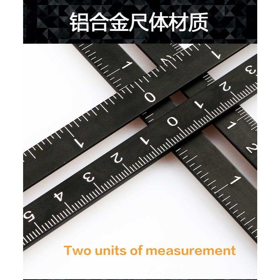 量角度神器多功能六折尺鋪地瓷磚九/四摺尺開孔定位器萬向角度尺-細節圖6
