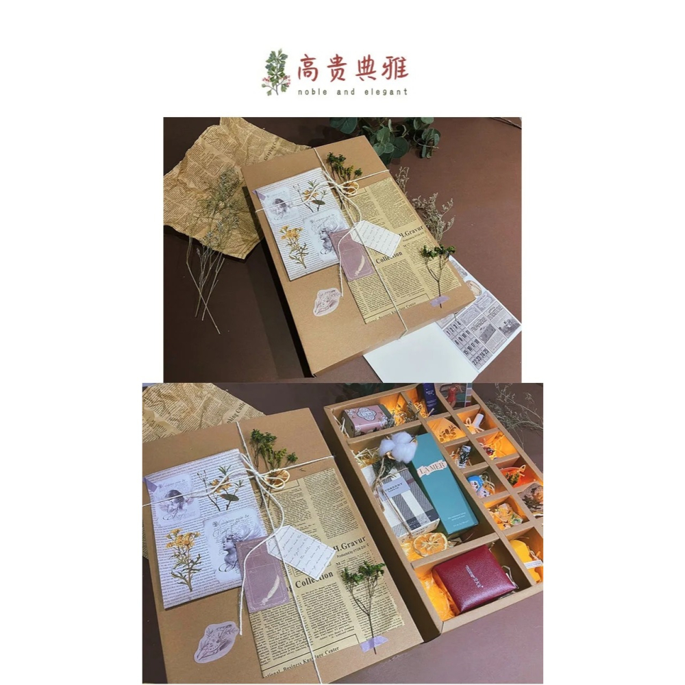 自制禮物盲盒DIY情侶生日禮物盒牛皮紙盒戳戳洞洞樂大號驚喜盲盒-細節圖9