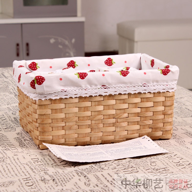 純手工zakka木編桌面收納盒 木質收納盒 儲物盒 四件套-細節圖3