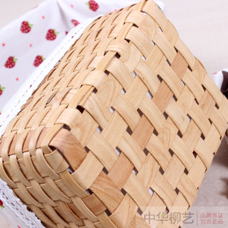 純手工zakka木編桌面收納盒 木質收納盒 儲物盒 四件套-細節圖4