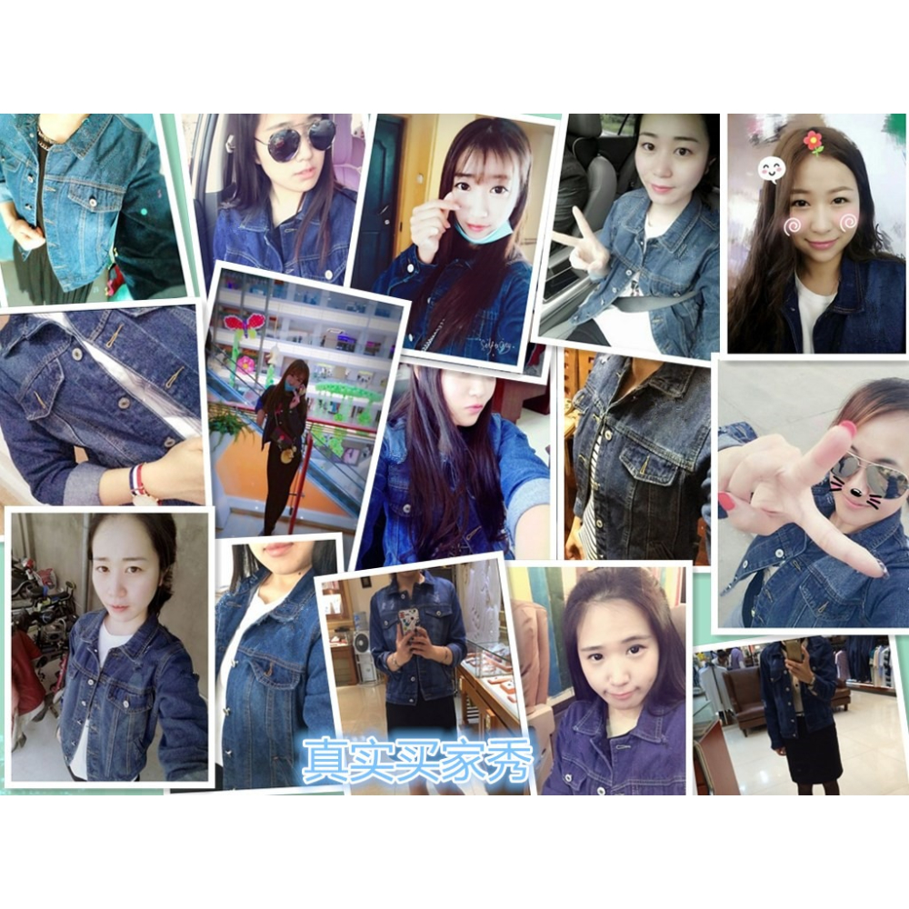 牛仔外套女春秋季2020新款韓版學生小清新百搭修身薄款夾克上衣潮-細節圖5