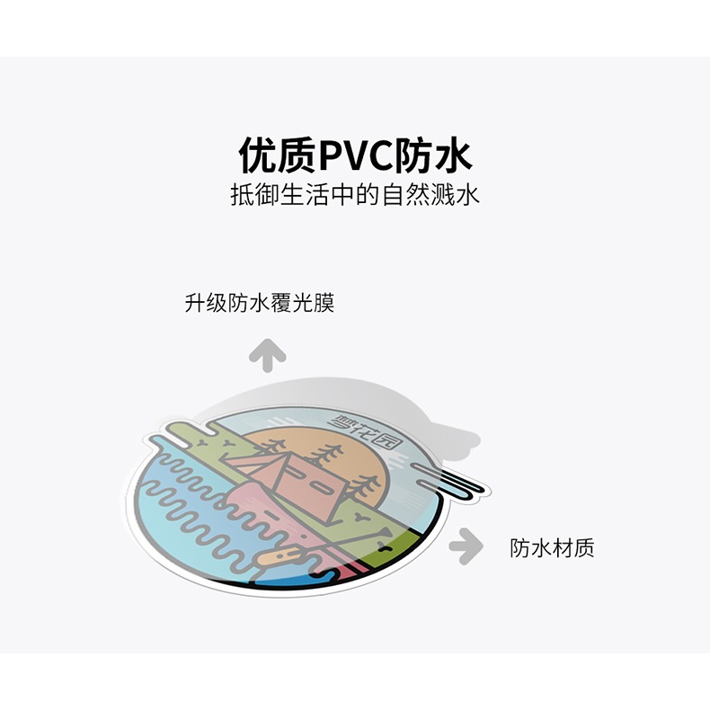 Fantasy Garden夢花園戶外精緻露營裝備貼紙旅行用品裝飾塗鴉貼畫-細節圖10