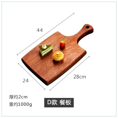 實木披薩板木託盤西餐切甜點木板麪包板牛排託盤壽司火鍋擺拍木盤-細節圖9