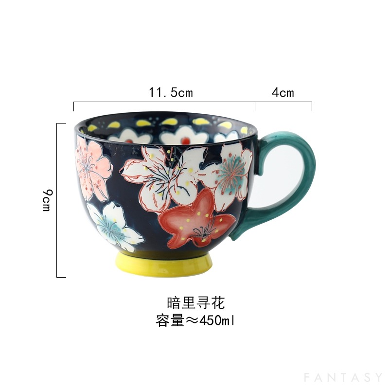 出口歐美杯子創意早餐杯麥片杯牛奶杯家用大號燕麥杯禮品杯子-細節圖6