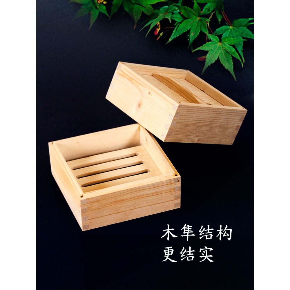 正方木蒸籠特色實木商用點心蒸格竹製家用小籠包廣式早茶餐廳蒸屜-細節圖5