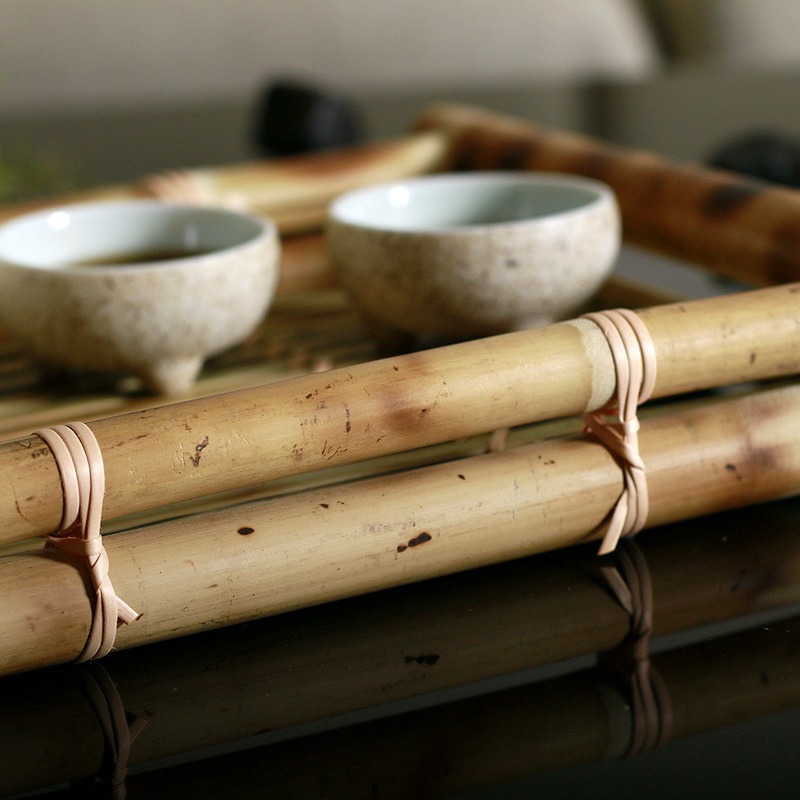 日韓料理盤壽司盤竹編託盤長方形竹編奉茶托盤果盤餐盤筐生菜籃子-細節圖2