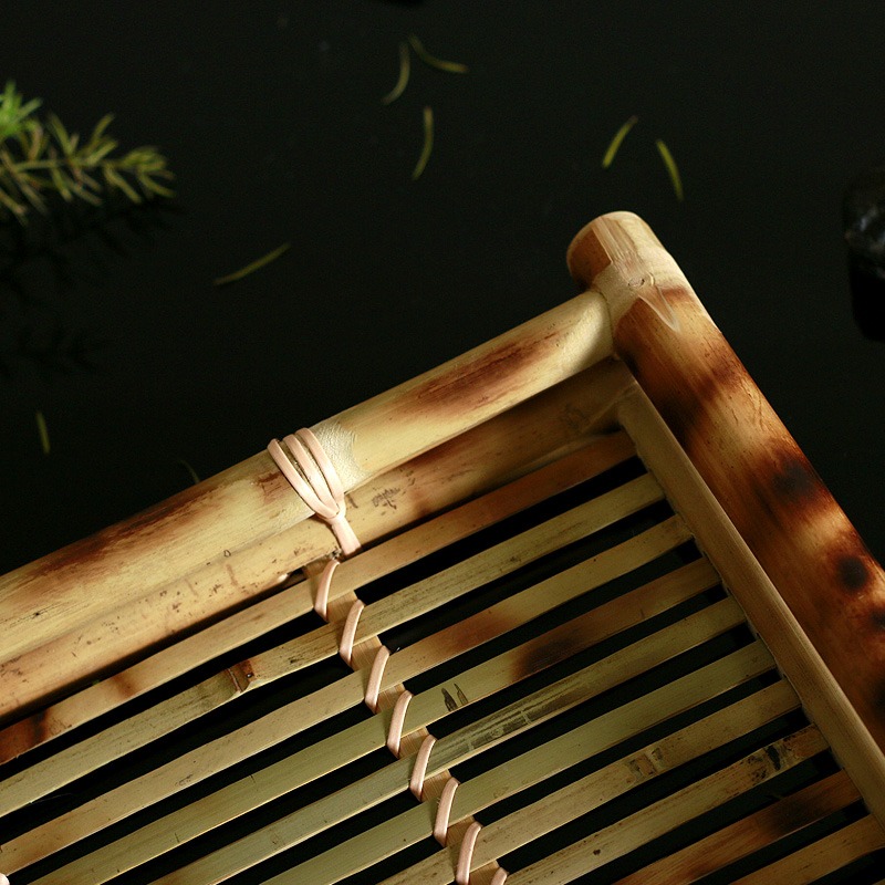 日韓料理盤壽司盤竹編託盤長方形竹編奉茶托盤果盤餐盤筐生菜籃子-細節圖3