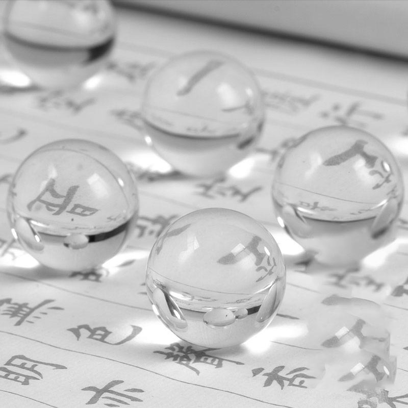 白水晶球居家供奉家用擺件供佛居家供奉佛塔寶瓶裝飾品1粒-細節圖2