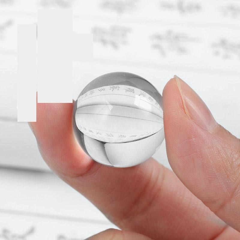 白水晶球居家供奉家用擺件供佛居家供奉佛塔寶瓶裝飾品1粒-細節圖4
