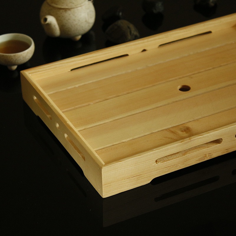 促銷壽司盒三文魚刺身拼盤冰盤白木長方壽司盒日式料理魚生冰板盒-細節圖3