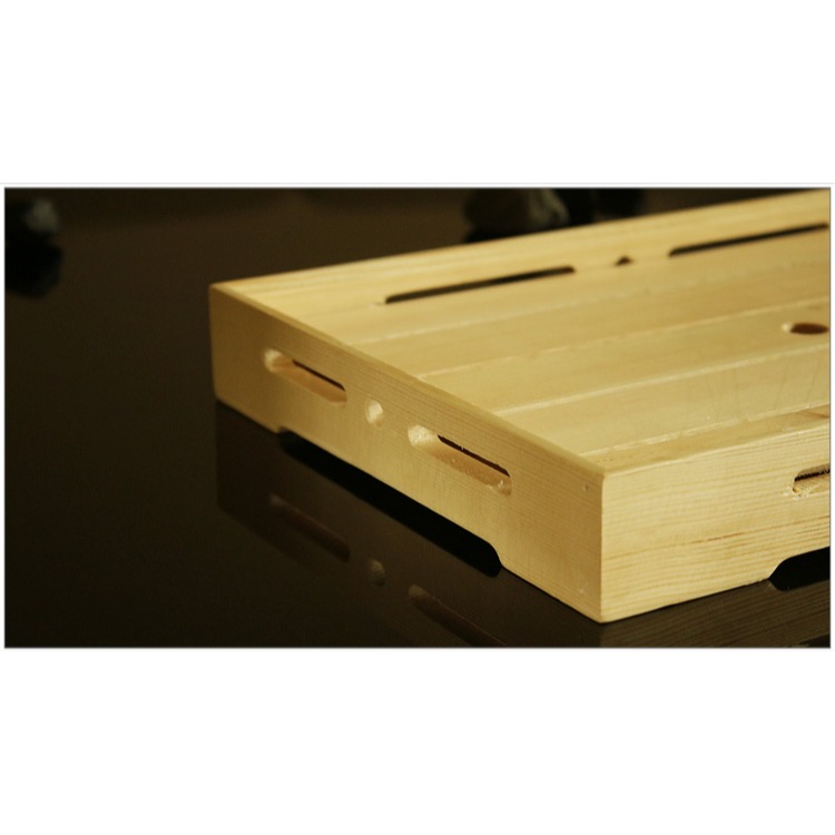 促銷壽司盒三文魚刺身拼盤冰盤白木長方壽司盒日式料理魚生冰板盒-細節圖8