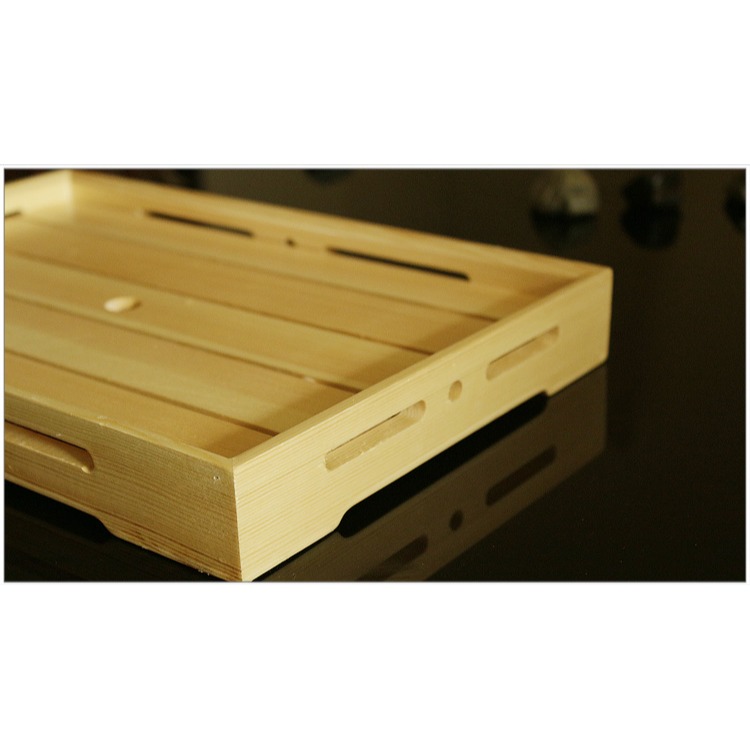 促銷壽司盒三文魚刺身拼盤冰盤白木長方壽司盒日式料理魚生冰板盒-細節圖9