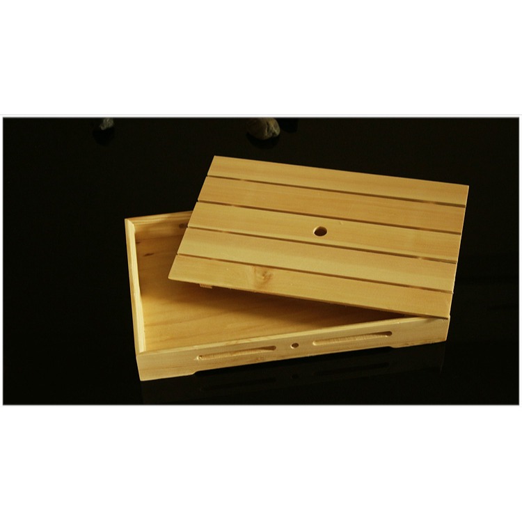 促銷壽司盒三文魚刺身拼盤冰盤白木長方壽司盒日式料理魚生冰板盒-細節圖10