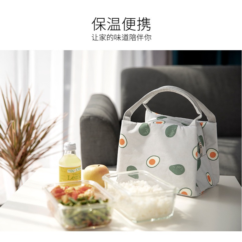 飯包手提鋁箔便當包保溫加厚帶午餐便當水果上班族手拎飯盒袋-細節圖6