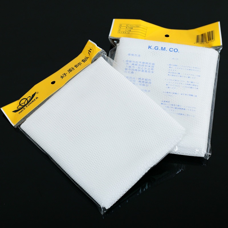 好廚師寶馬煮飯巾松鶴蒸飯布壽司料理專用食品網蒸籠隔飯布不粘鍋-細節圖5