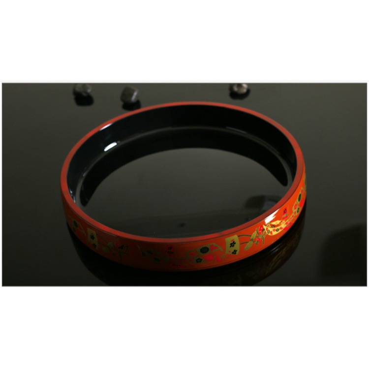 喜慶紅色壽司盆刺身壽司盤壽司盛臺日韓料理刺身盛器壽司罐壽司桶-細節圖6