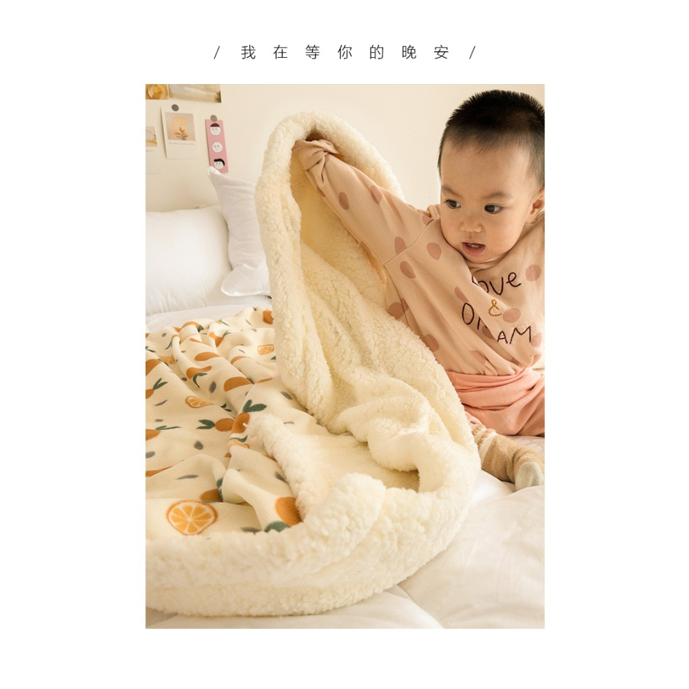 冬季加厚單人羊羔絨毛毯薄款小毯子辦公室午睡毯法蘭珊瑚絨沙發毯-細節圖7