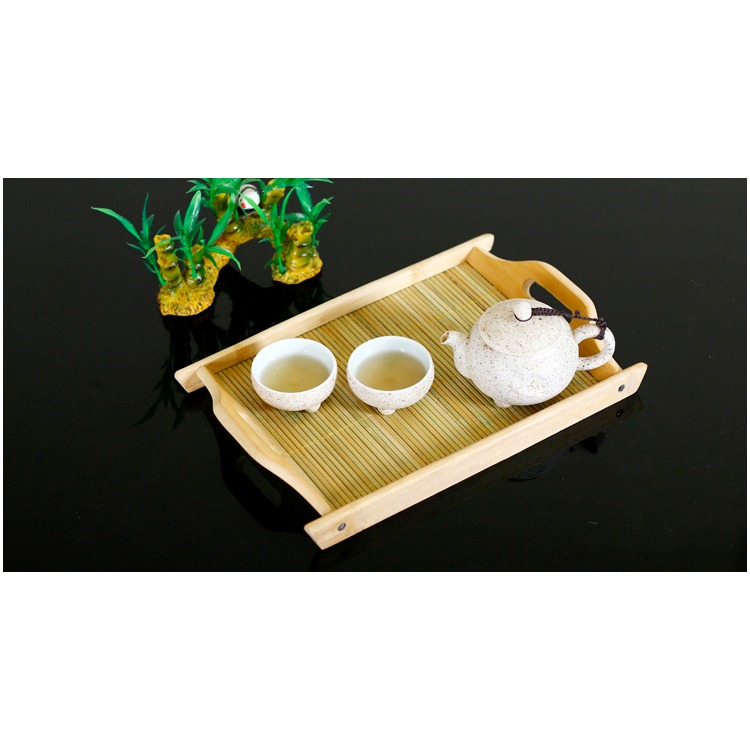 純手工竹製編託盤長方形茶盤竹果盤竹餐盤飯盤竹奉茶盤茶托日式-細節圖9