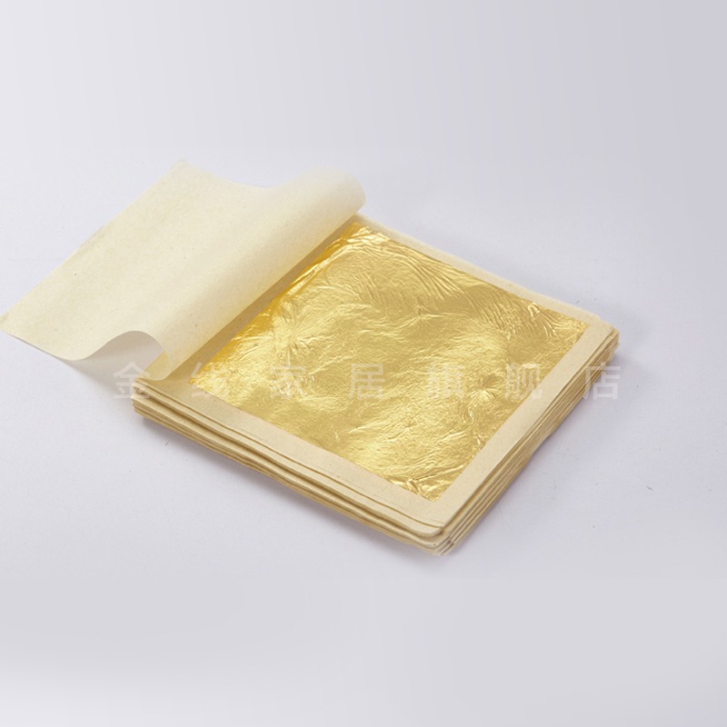 金線牌18k金箔24k純金箔寺廟佛像貼金箔紙貼金98真金鉑10張/件-細節圖3