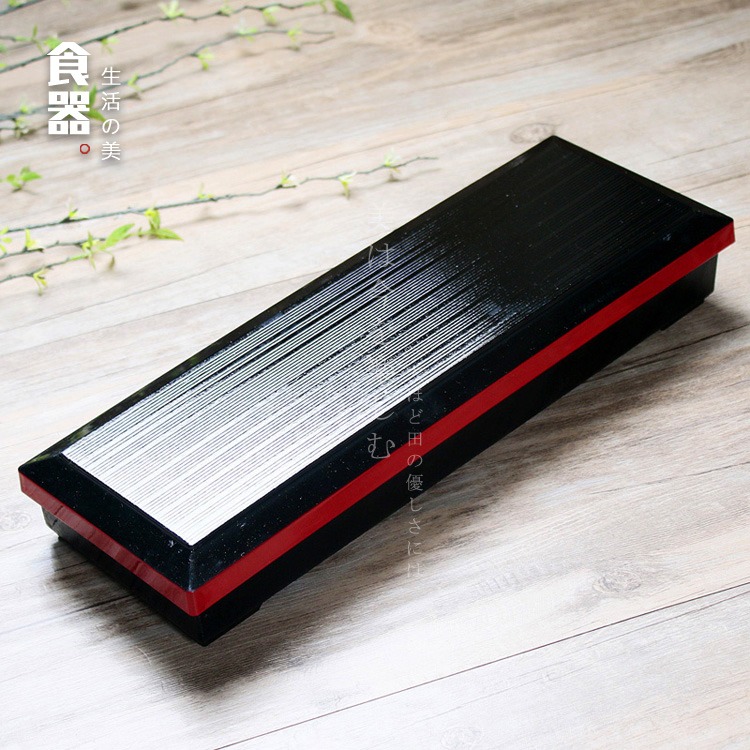 特色三格壽司飯盒長分隔日式鰻魚盒便當盒商務套餐盒日韓料理餐盒-細節圖4