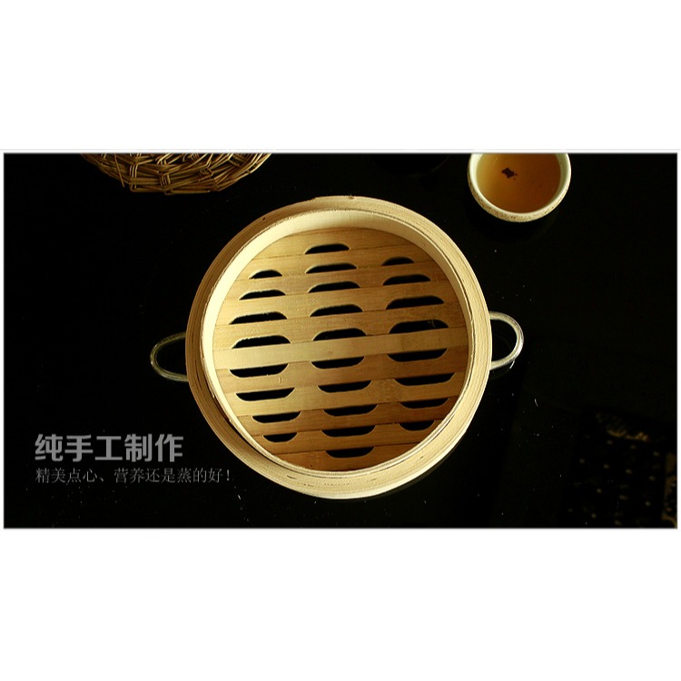 家用純手工18cm杭州小籠包式蒸籠籠屜竹子籠屜竹蒸籠竹子蒸籠饅頭-細節圖10