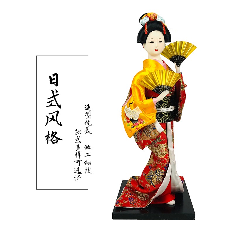 人偶日式藝妓和服娃娃日料餐廳居酒屋裝飾桌面擺件裝飾日本人形-細節圖4
