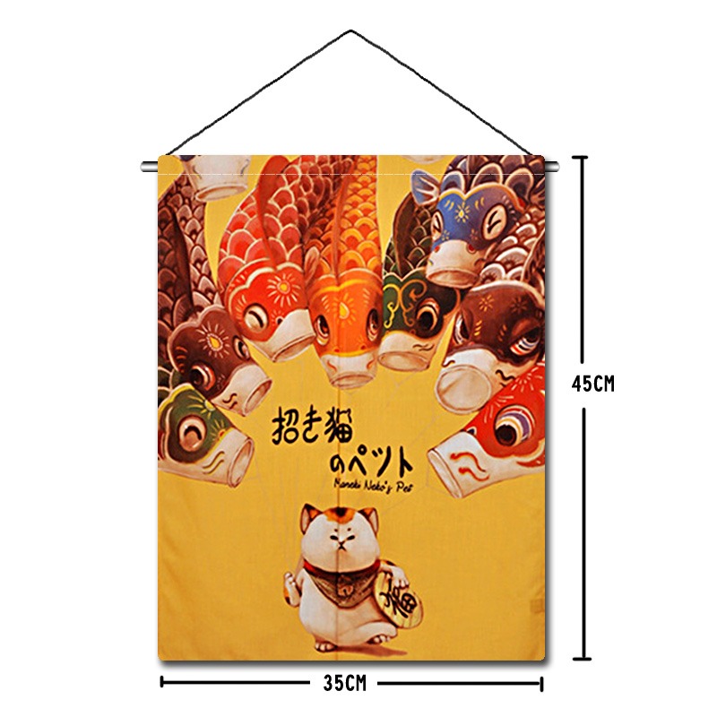日式料理壽司店裝飾掛簾小掛簾日韓掛吊簾掛布和風掛旗掛簾小弔旗-細節圖3