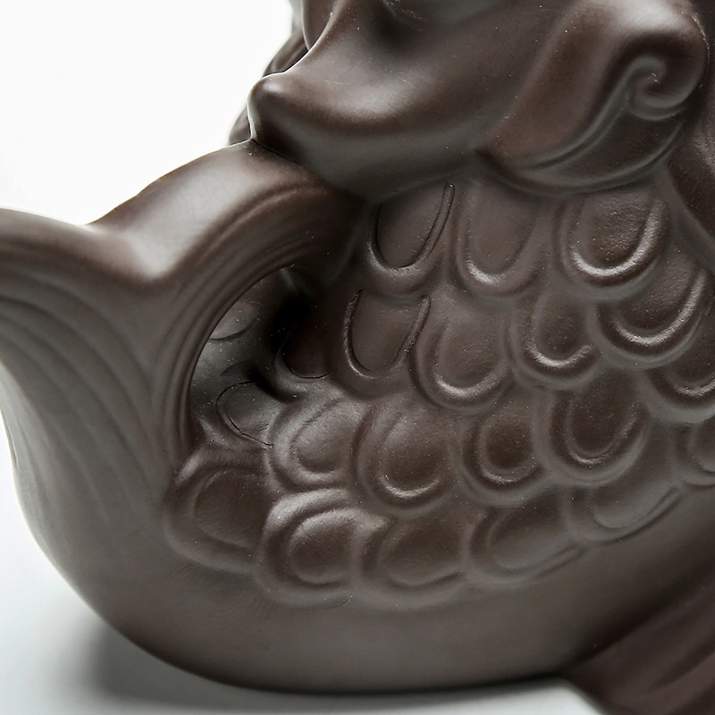 創意四大神獸紫砂金蟾龍龜招財茶寵擺件茶盤裝飾擺件可養茶藝茶玩-細節圖3