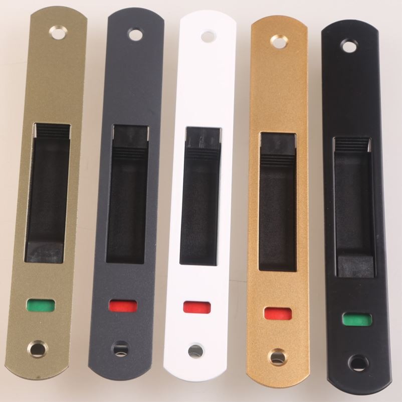 衛生間移門鎖扣陽臺推拉門鎖雙面衣櫃門免打孔卡扣拉門童鎖固定器-細節圖2