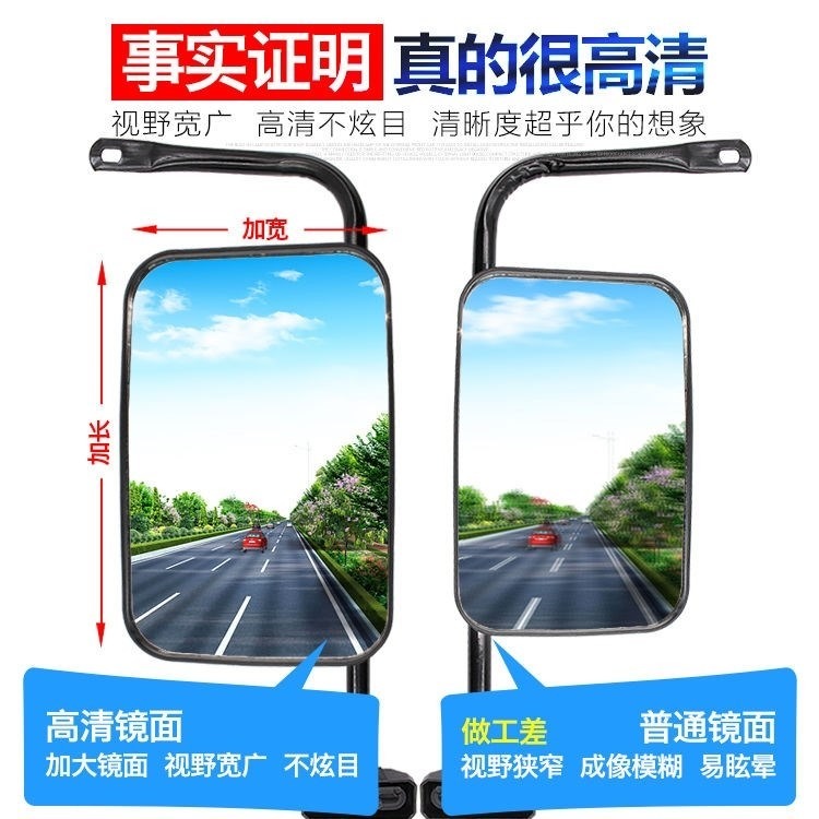 。全封閉電動三輪車後視鏡三輪車反光鏡大視野珠峯三輪摩托車倒車-細節圖4