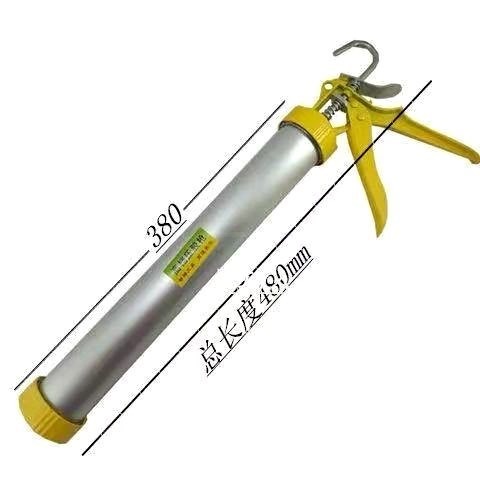 。。不銹鋼轉動玻璃膠槍加長硅膠硬膠結構家用打膠機省力熱溶加厚-細節圖3